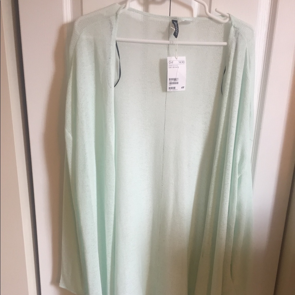 Mint green lightweight cardigan